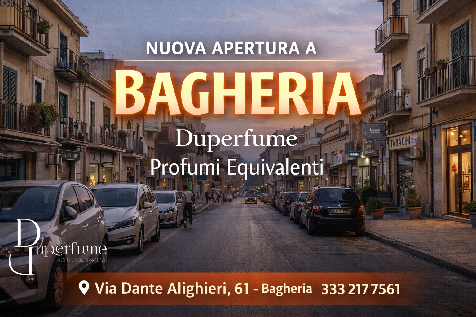 Profumi equivalenti a Bagheria: nuova apertura del punto vendita Duperfume